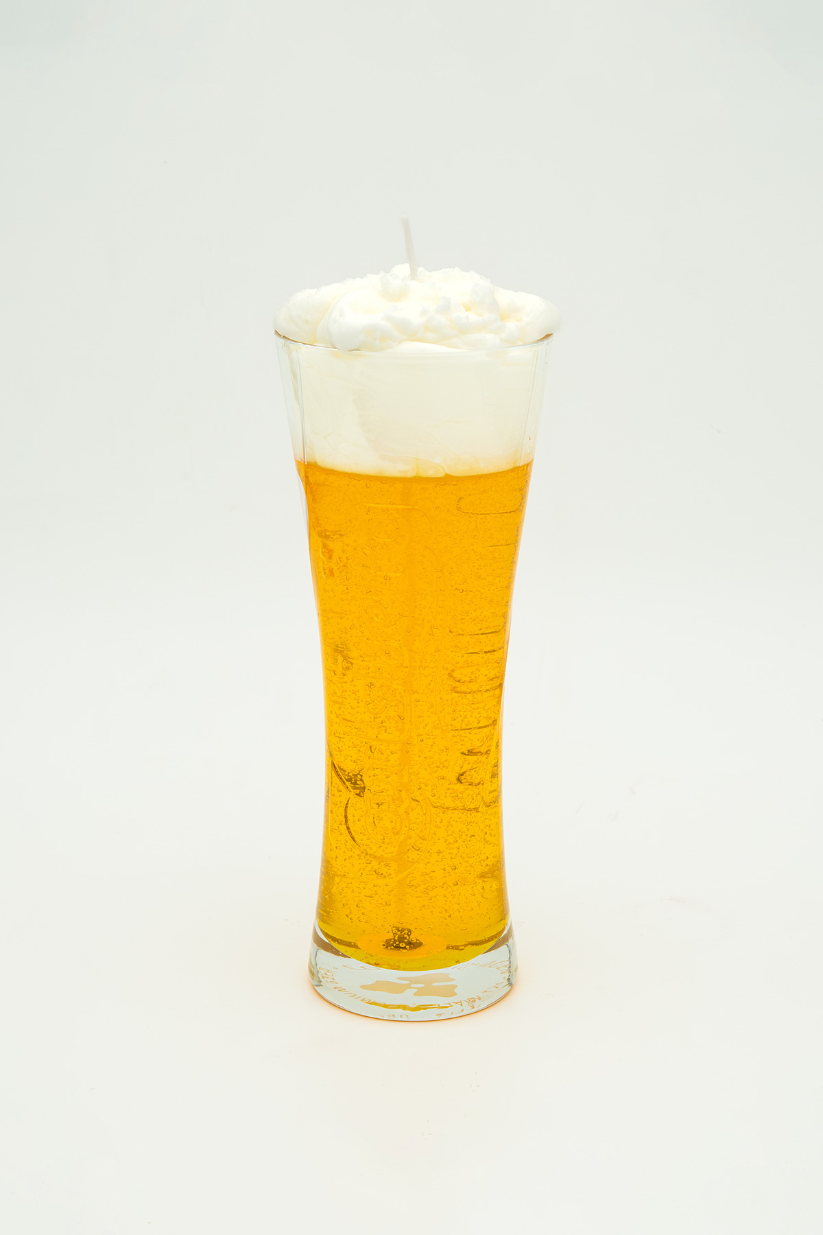 Vanilla Beer Candle Vanilya Kokulu Sarı-Beyaz Mum, 300 g, Kokulu Dekoratif Mum