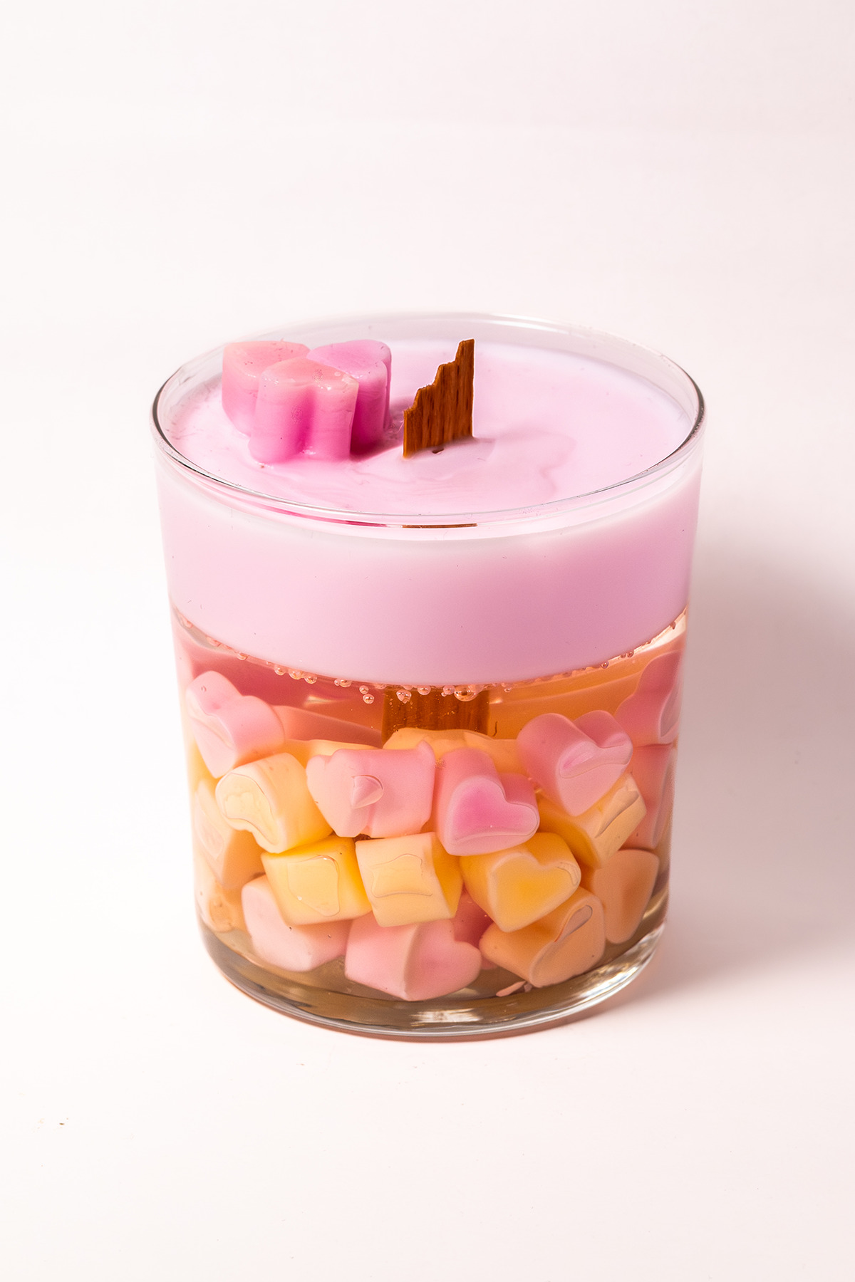 Sweetheart Sorbet Çilek Kokulu Pembe Mum, 300 g, 9x7 cm | Kokulu Dekoratif Mum